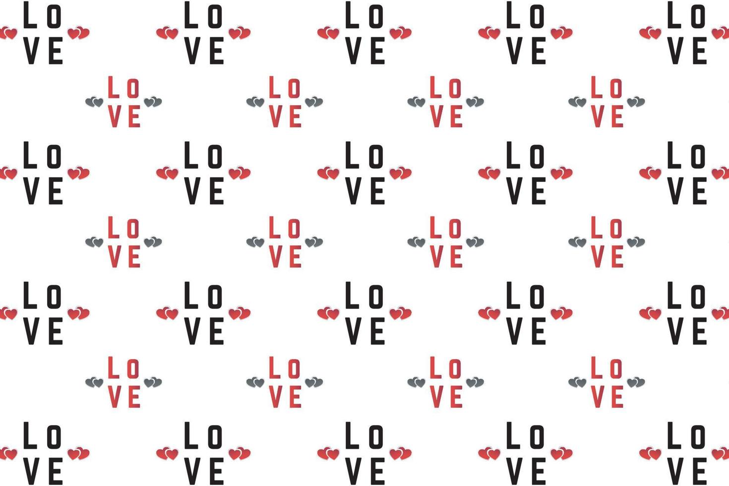 Modern Love Word Pattern Background vector