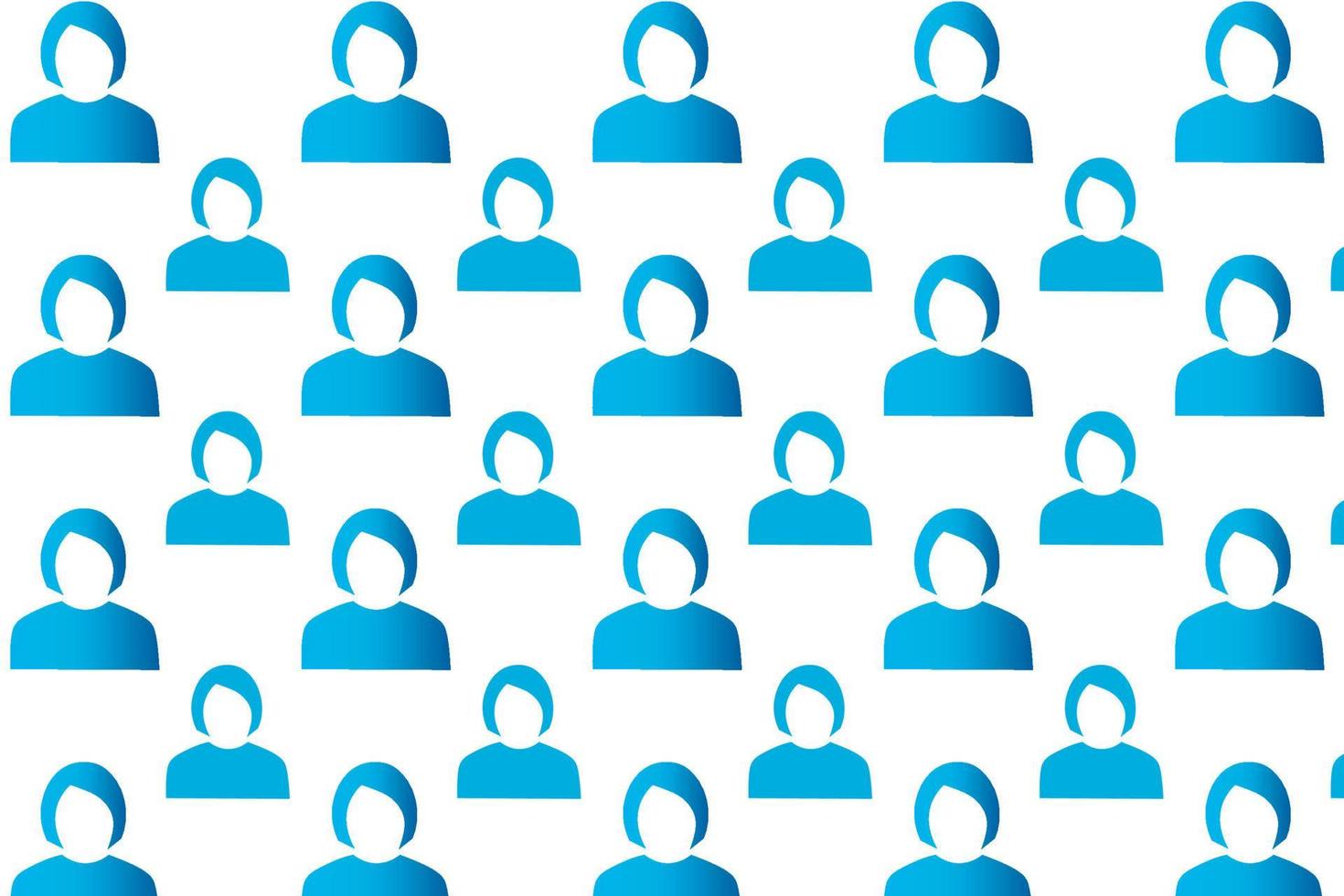 Abstract Woman Avatar Pattern Background vector