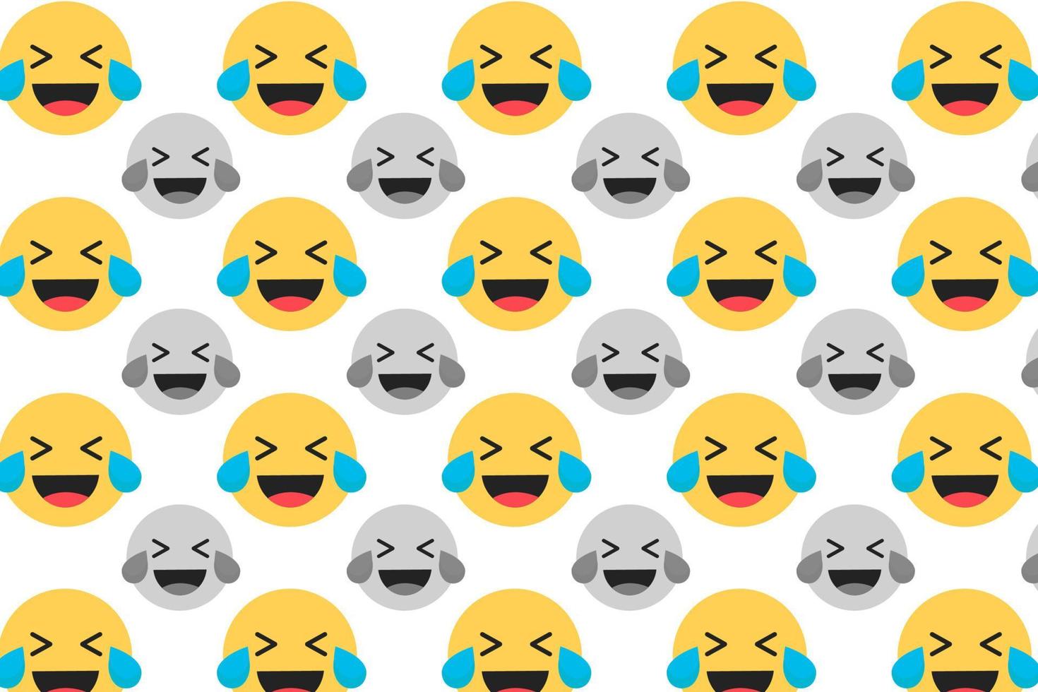 Abstract Tears of Joy Face Pattern Background vector
