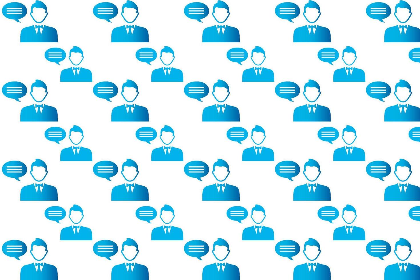 Abstract Man Discussing Pattern Background vector