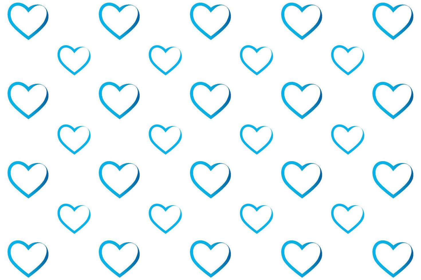 Modern Outline Heart Pattern Background vector