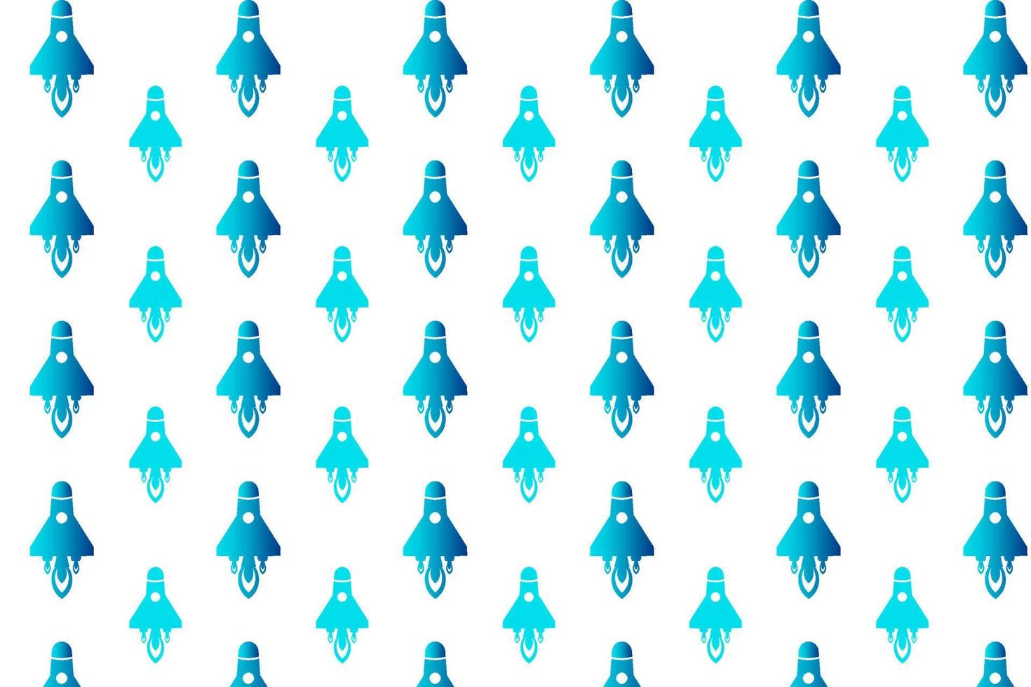 Abstract Modern Rocket Pattern Background vector