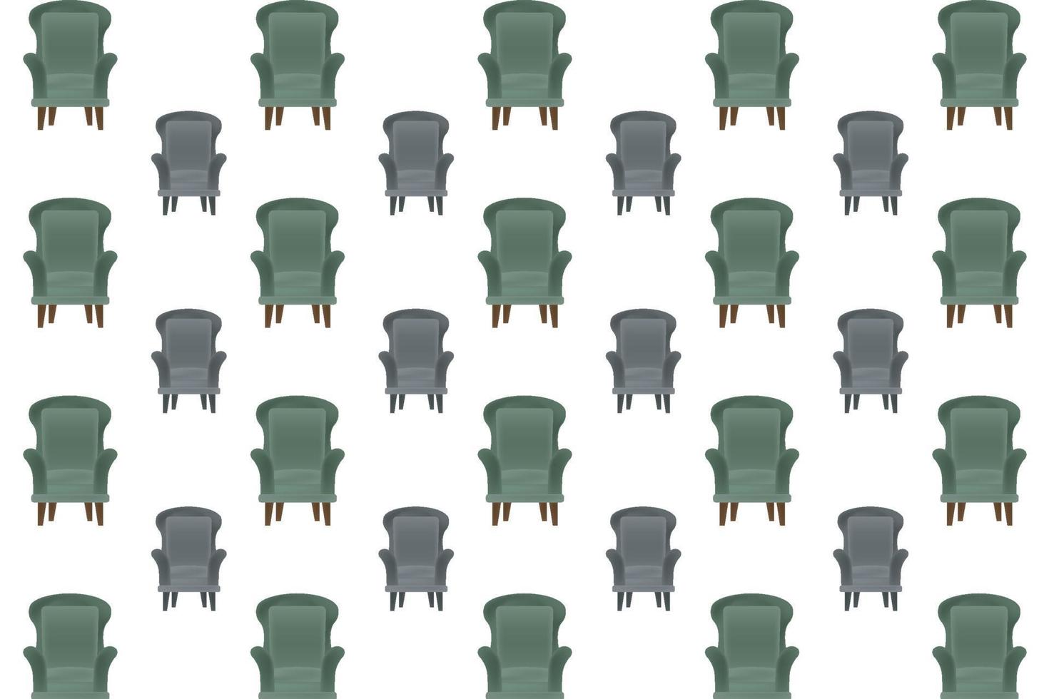 Abstract Armchair Pattern Background vector