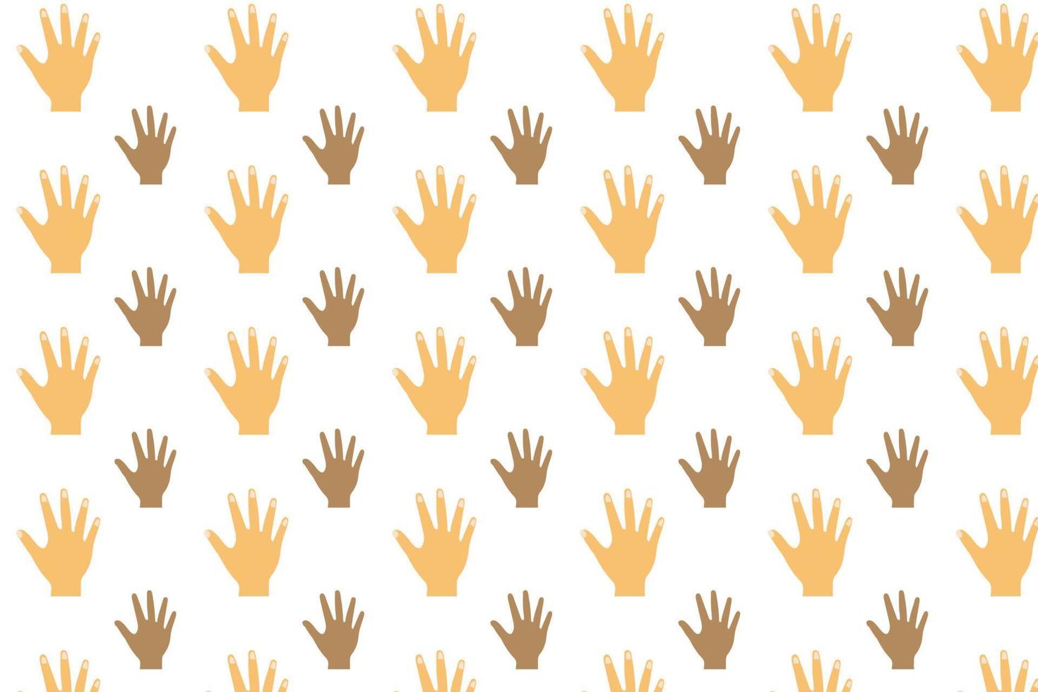 Abstract Hand Pattern Background vector