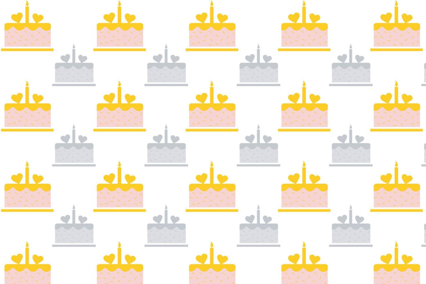 Abstract Birthday Cake Pattern Background vector