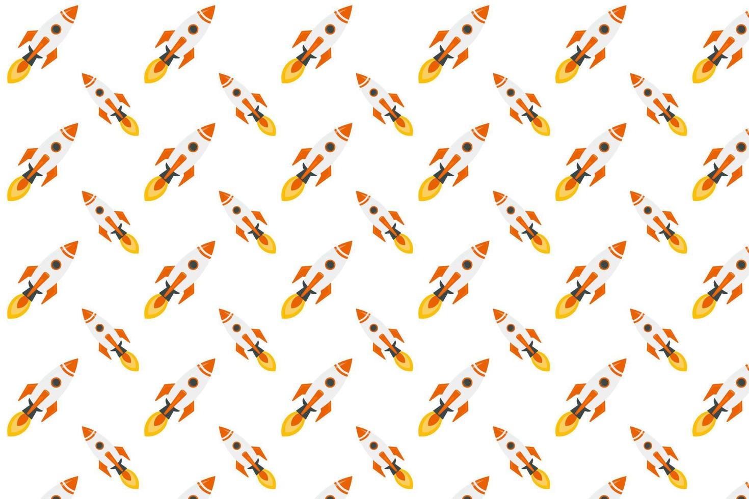 Abstract Rocket Ship Pattern Background vector