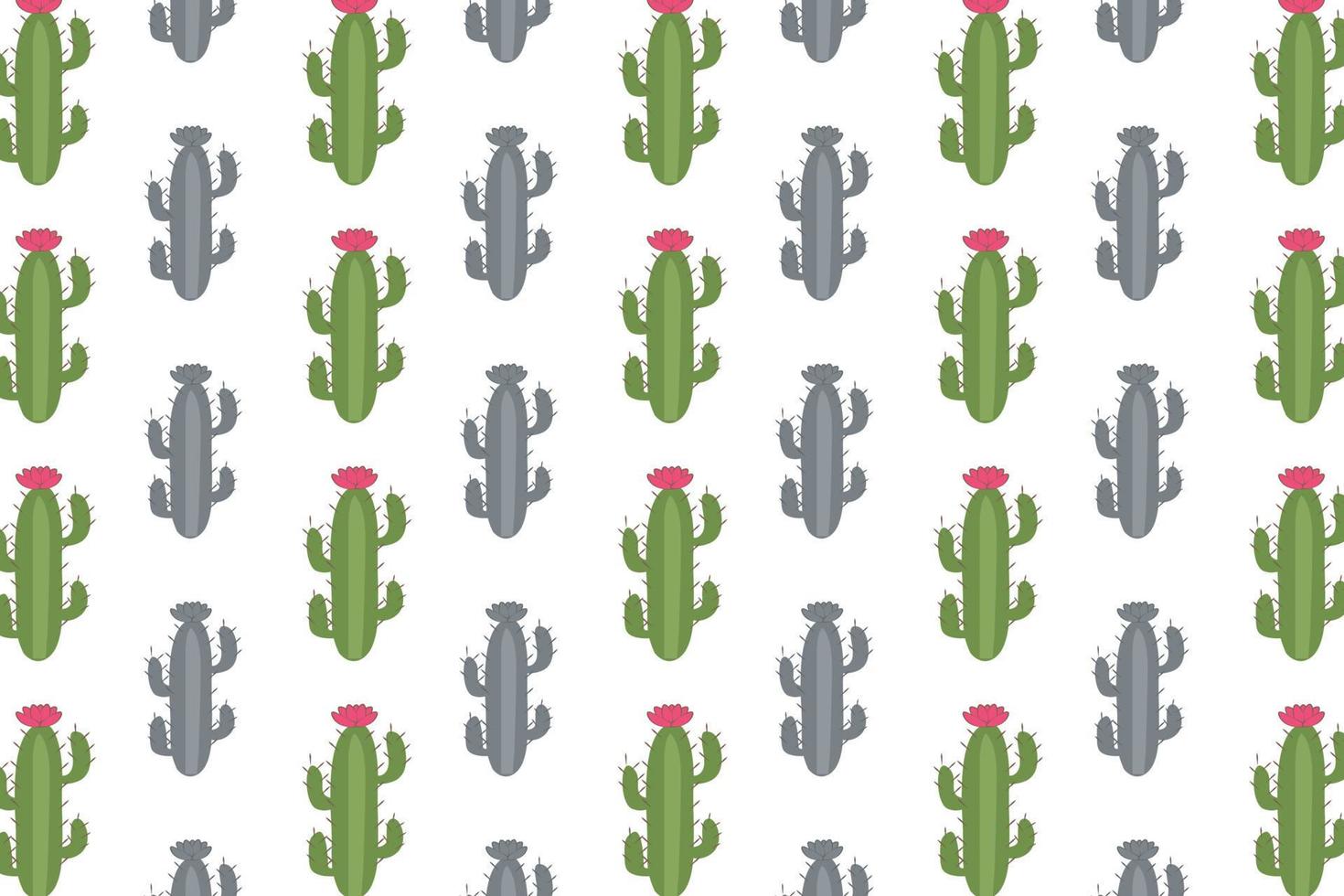 Abstract Cactus Pattern Background vector