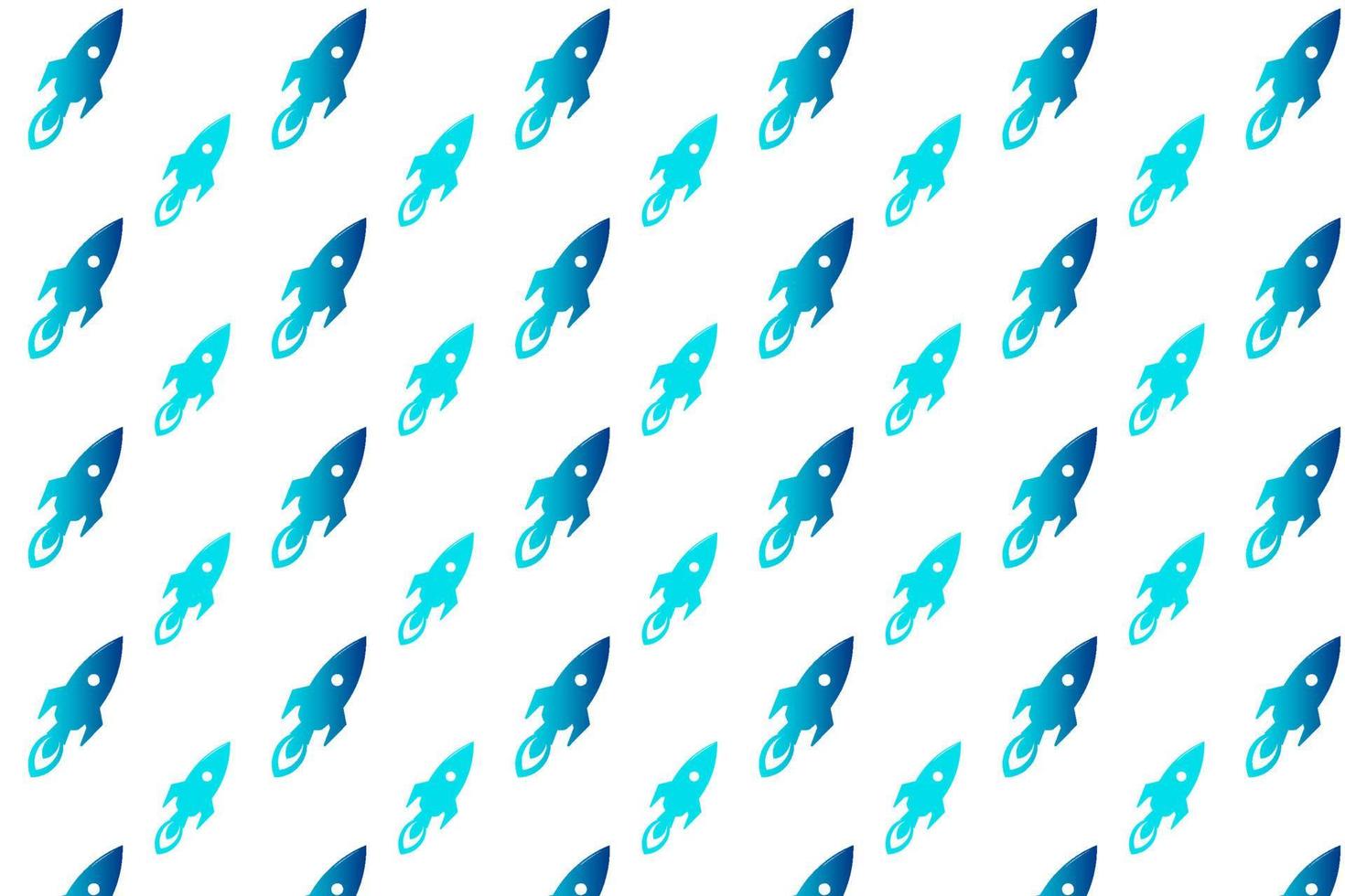 Abstract Flying Rocket Pattern Background vector
