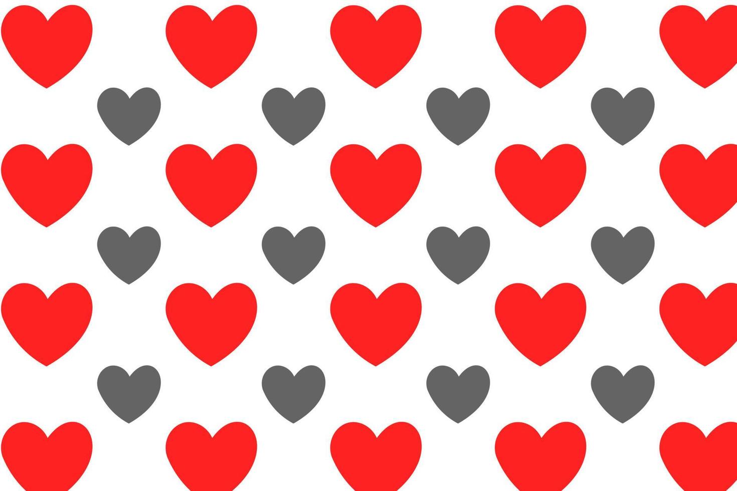 Fondo de patrón de emoji de corazón abstracto vector