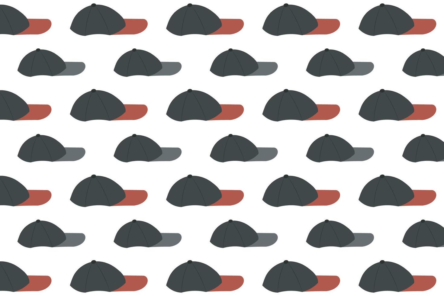 Abstract Cap Side View Pattern Background vector
