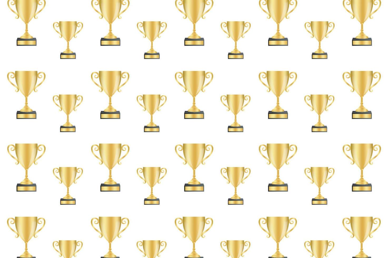 Abstract Golden Trophy Pattern Background vector