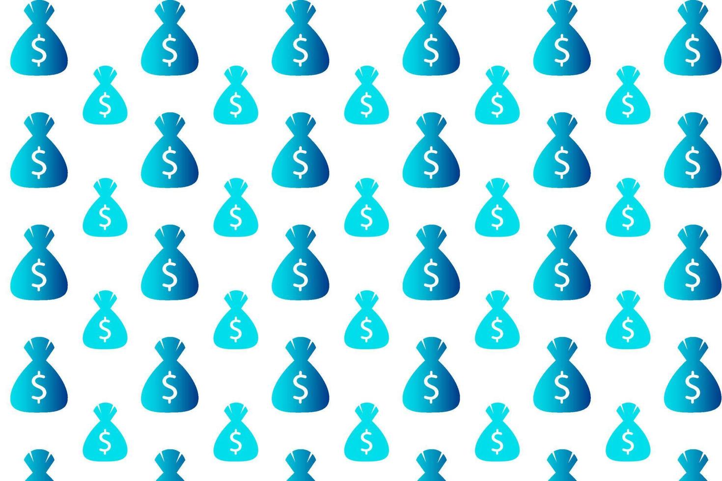 Abstract Money Pouch Pattern Background vector