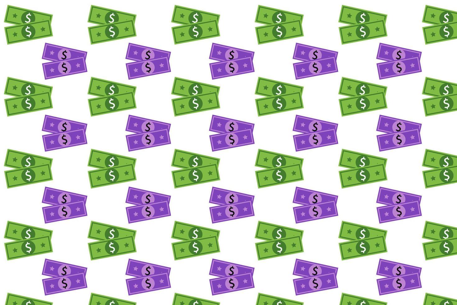 Abstract Paper Money Pattern Background vector
