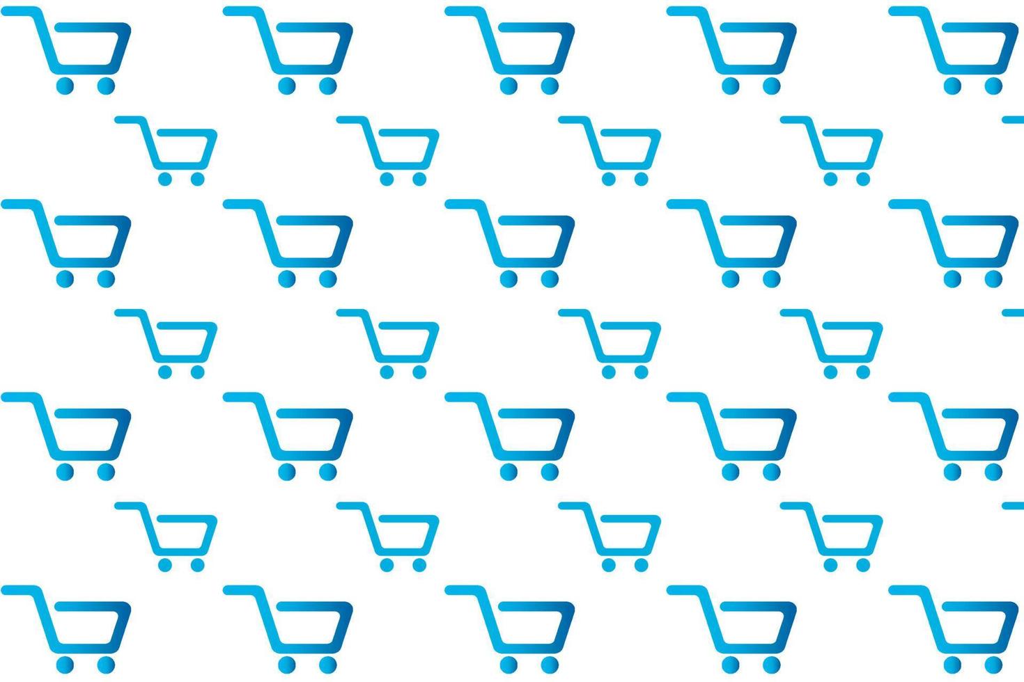 Abstract Shopping Cart Pattern Background vector