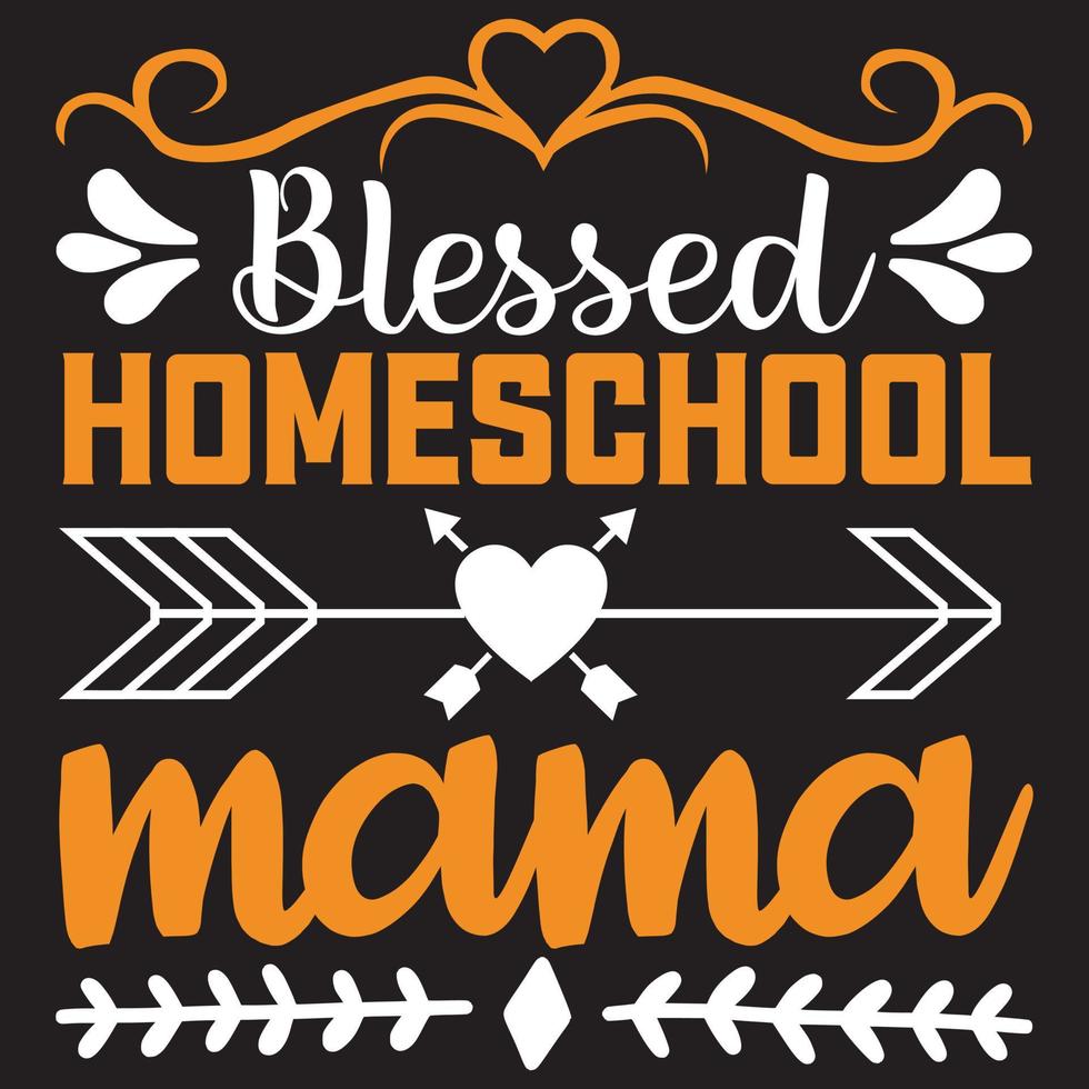 blessed homeschool mama vector