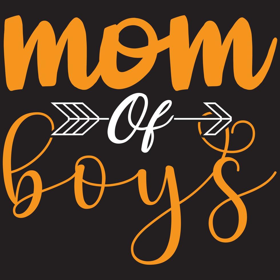 mom of boys vector