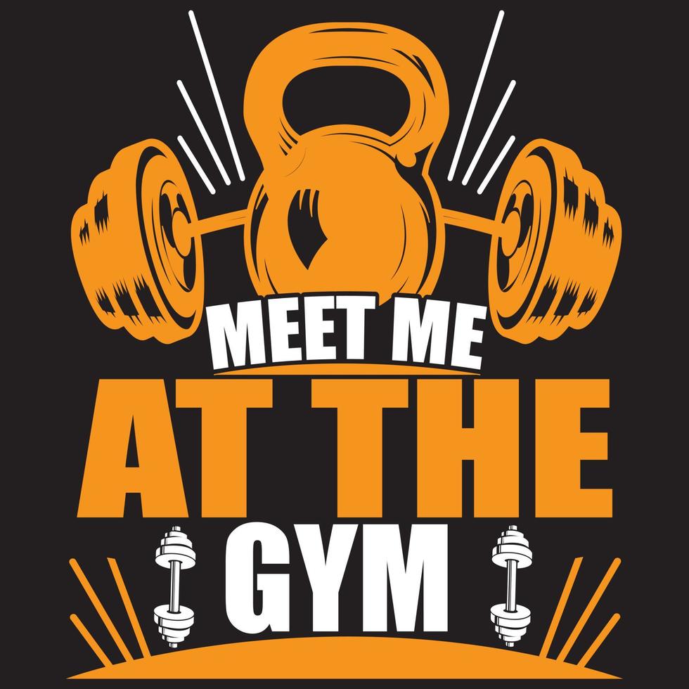 meet me at the gym vector