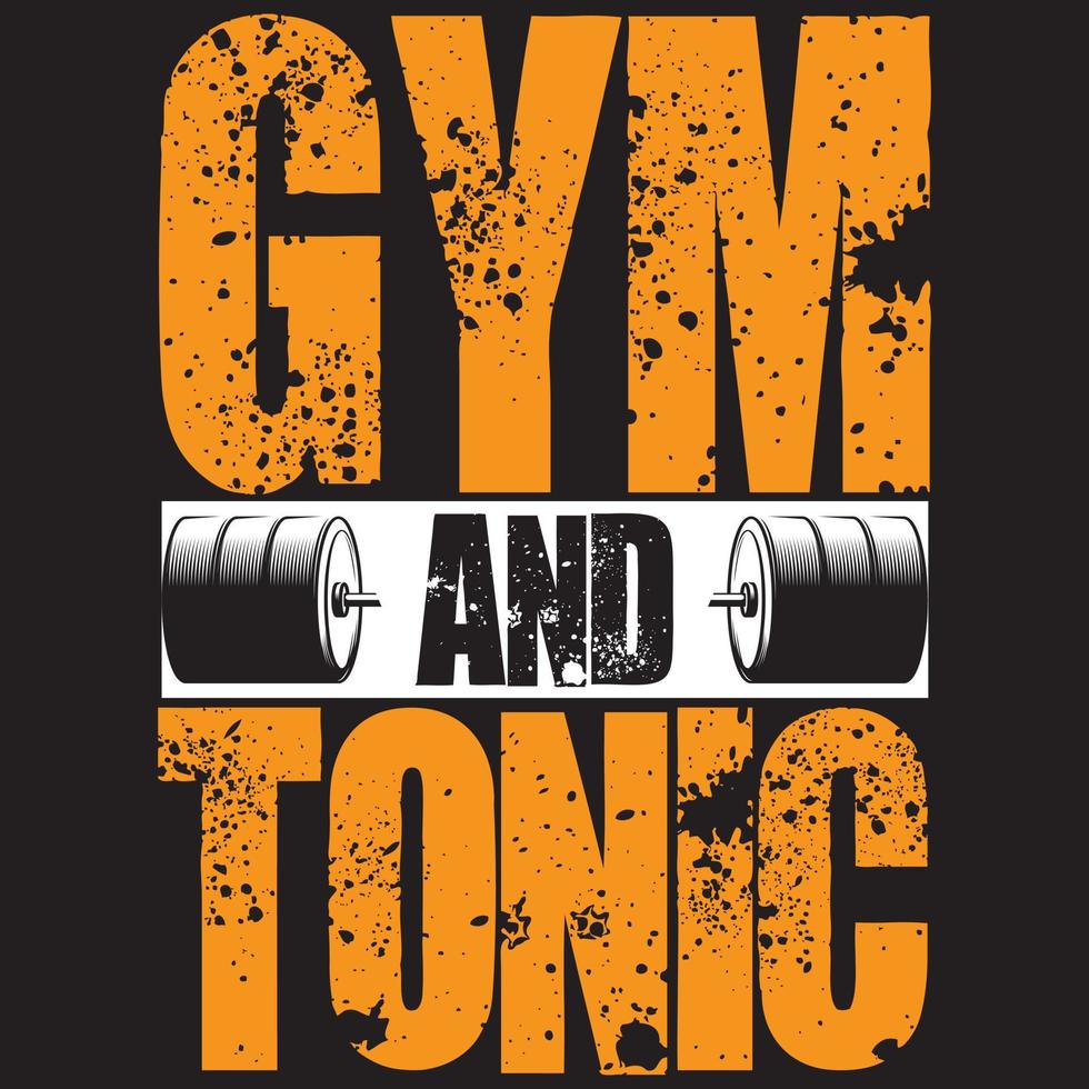 gym and tonic vector