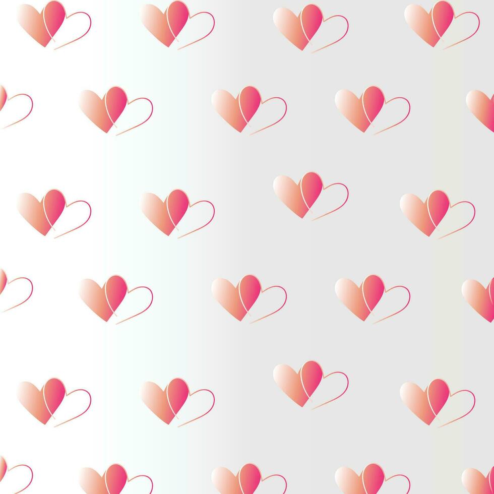 seamless pattern with hearts vector