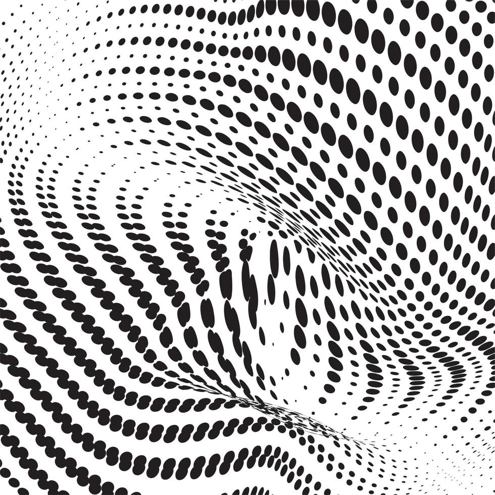 3D abstract monochrome background with dots pattern vector design, technology theme, dimensional dotted flow in perspective, big data, nanotechnology.