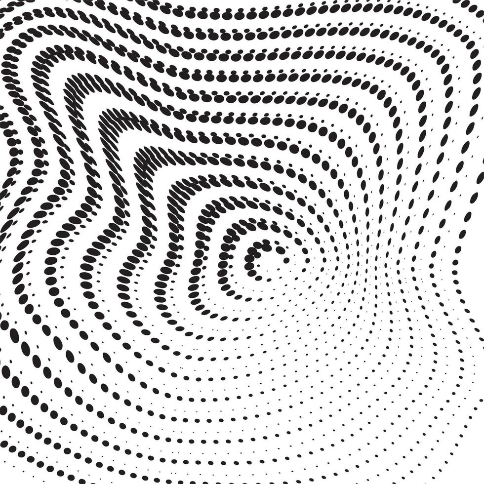 3D abstract monochrome background with dots pattern vector design, technology theme, dimensional dotted flow in perspective, big data, nanotechnology.