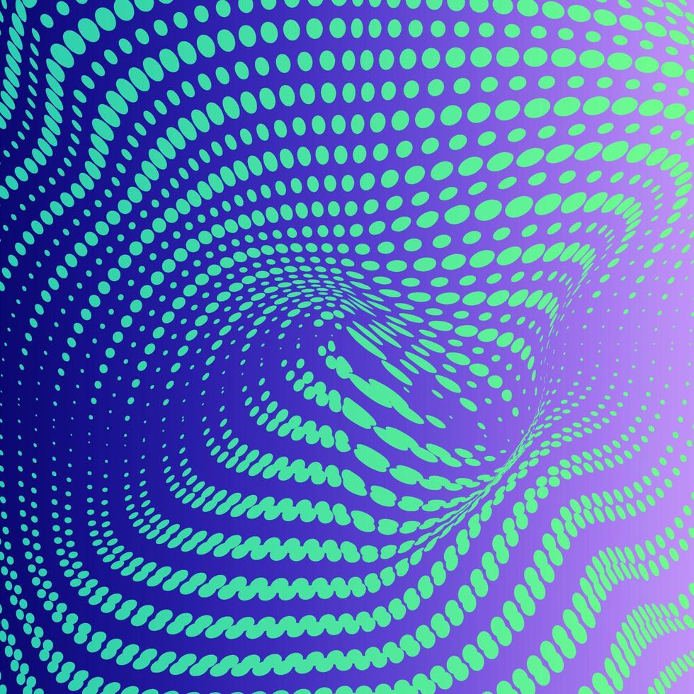 3D abstract monochrome background with dots pattern vector design, technology theme, dimensional dotted flow in perspective, big data, nanotechnology.