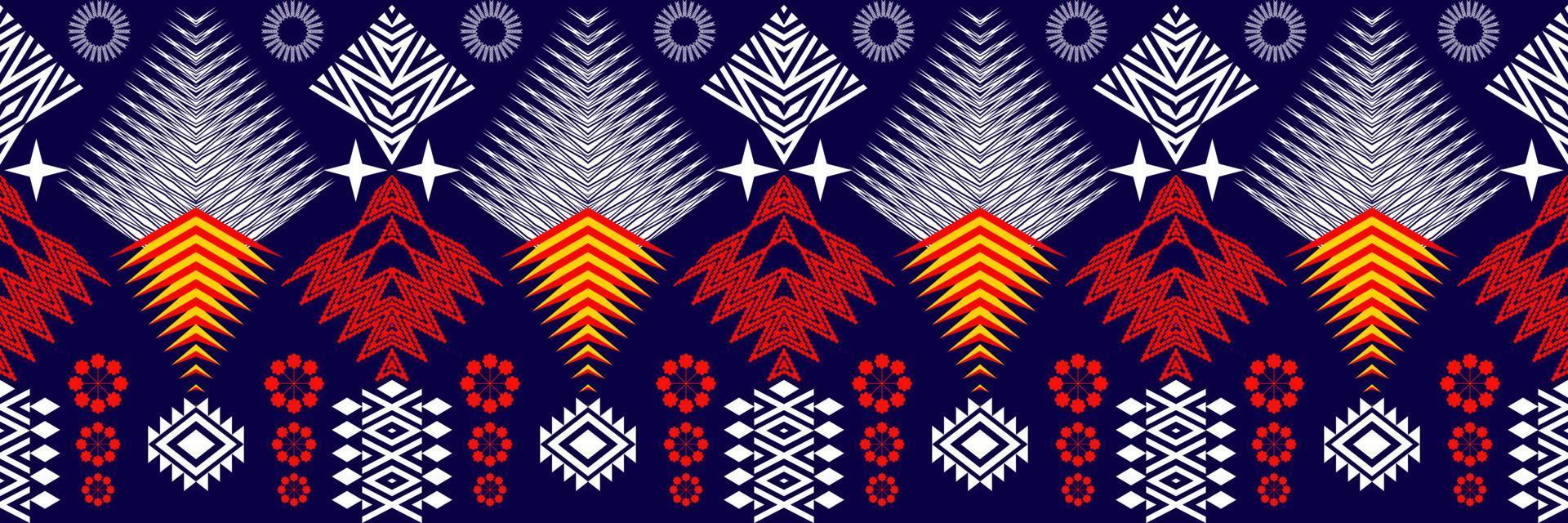 patrón tradicional oriental étnico geométrico.figura estilo de bordado tribal.diseño para papel tapiz,ropa,envoltura,tela,ilustración vectorial vector