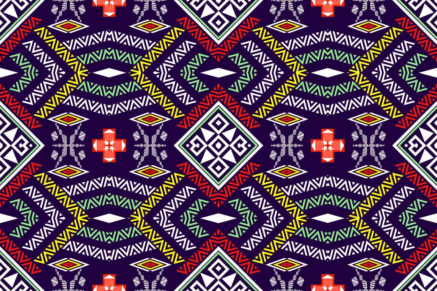 patrón tradicional oriental étnico geométrico.figura estilo de bordado tribal.diseño para papel tapiz,ropa,envoltura,tela,ilustración vectorial vector