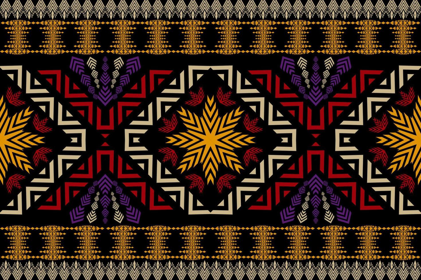 Geometric ethnic oriental traditional pattern.Figure tribal embroidery style.Design for wallpaper,clothing,wrapping,fabric,vector illustration vector