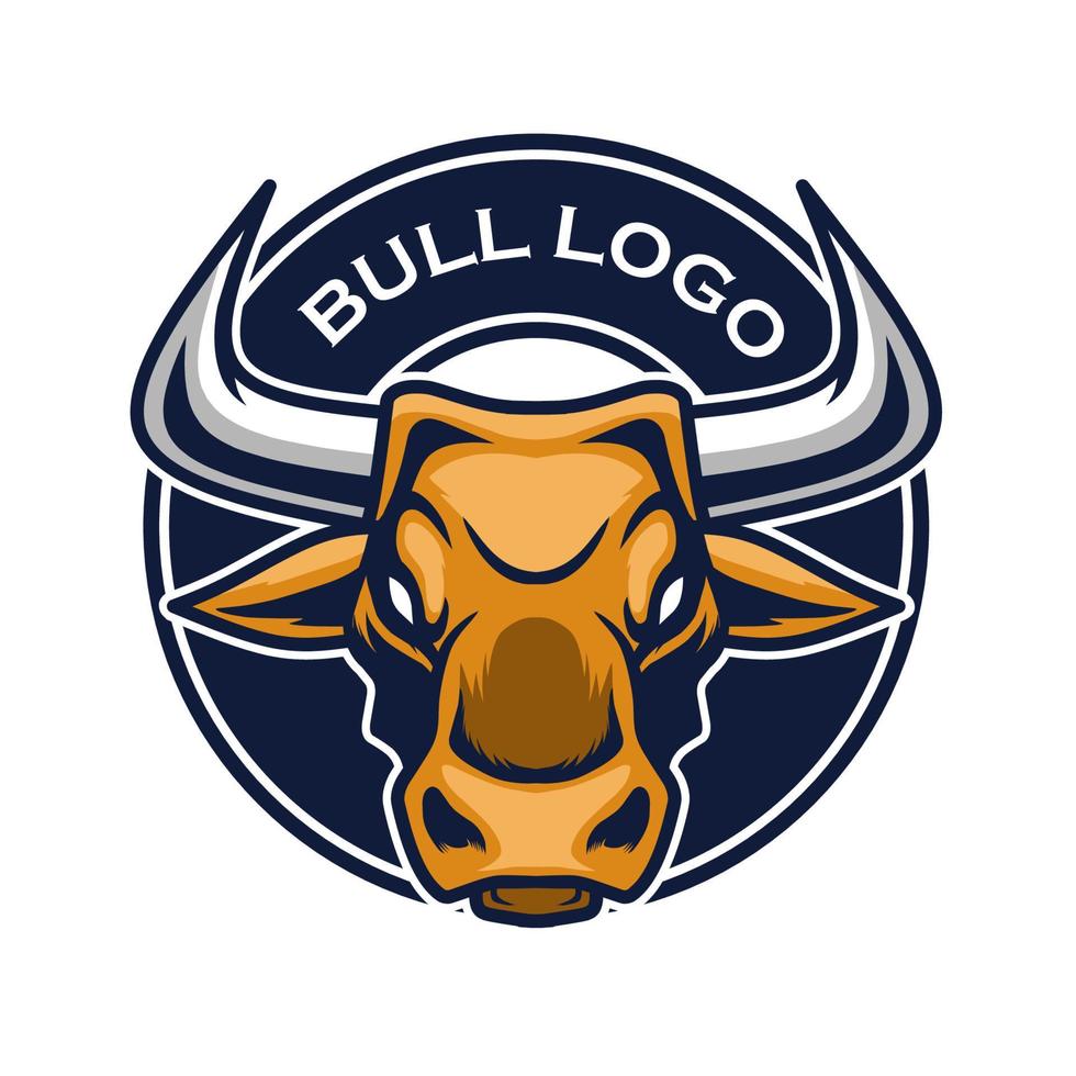 bull head logo for sport and other vector