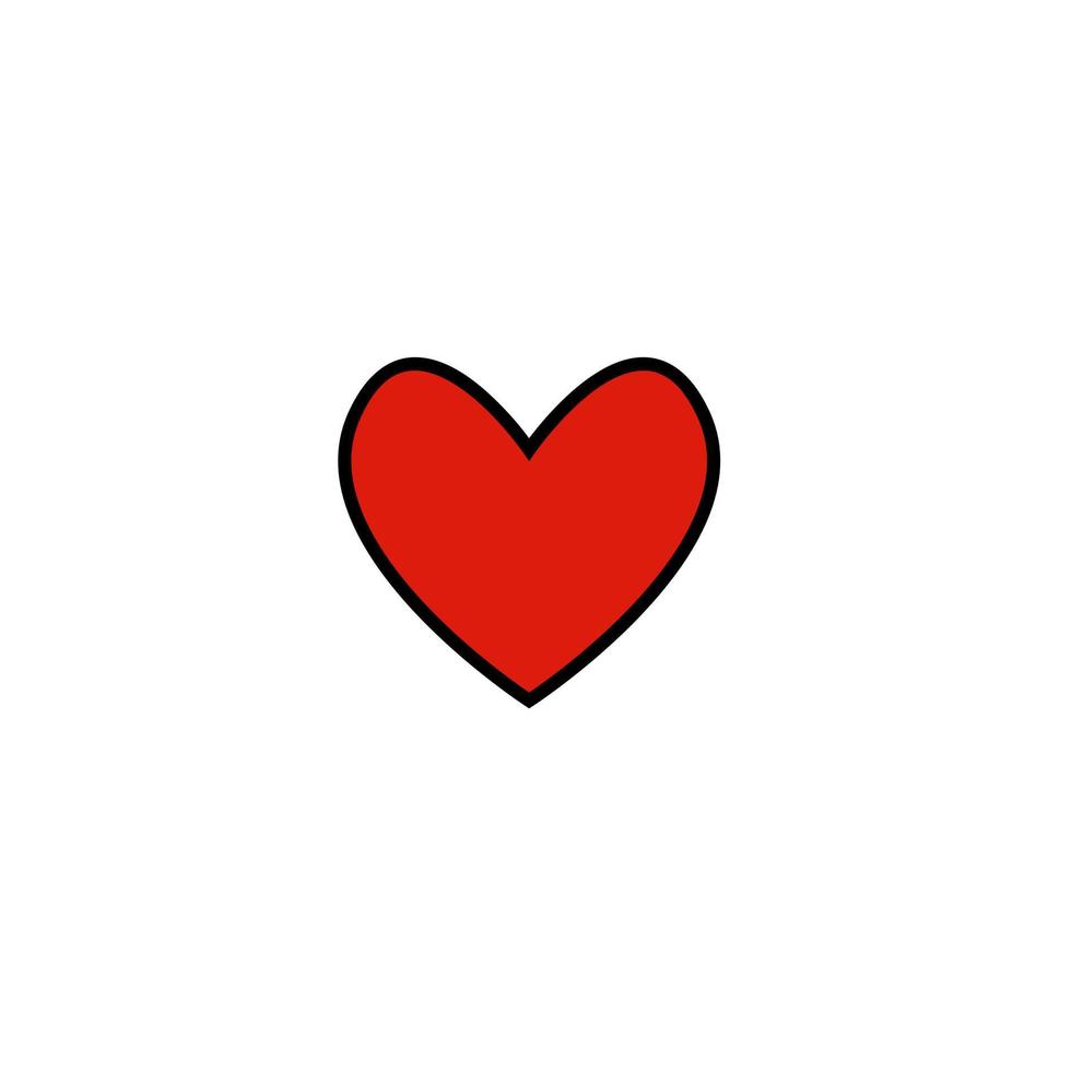 red heart icon design icon design for valentine. vector
