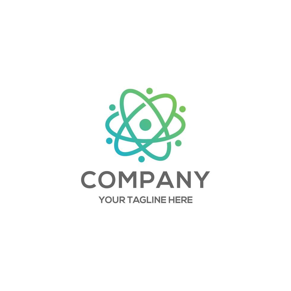 Atom icon isolated on white background. Atom symbol, chemistry and science research. vector