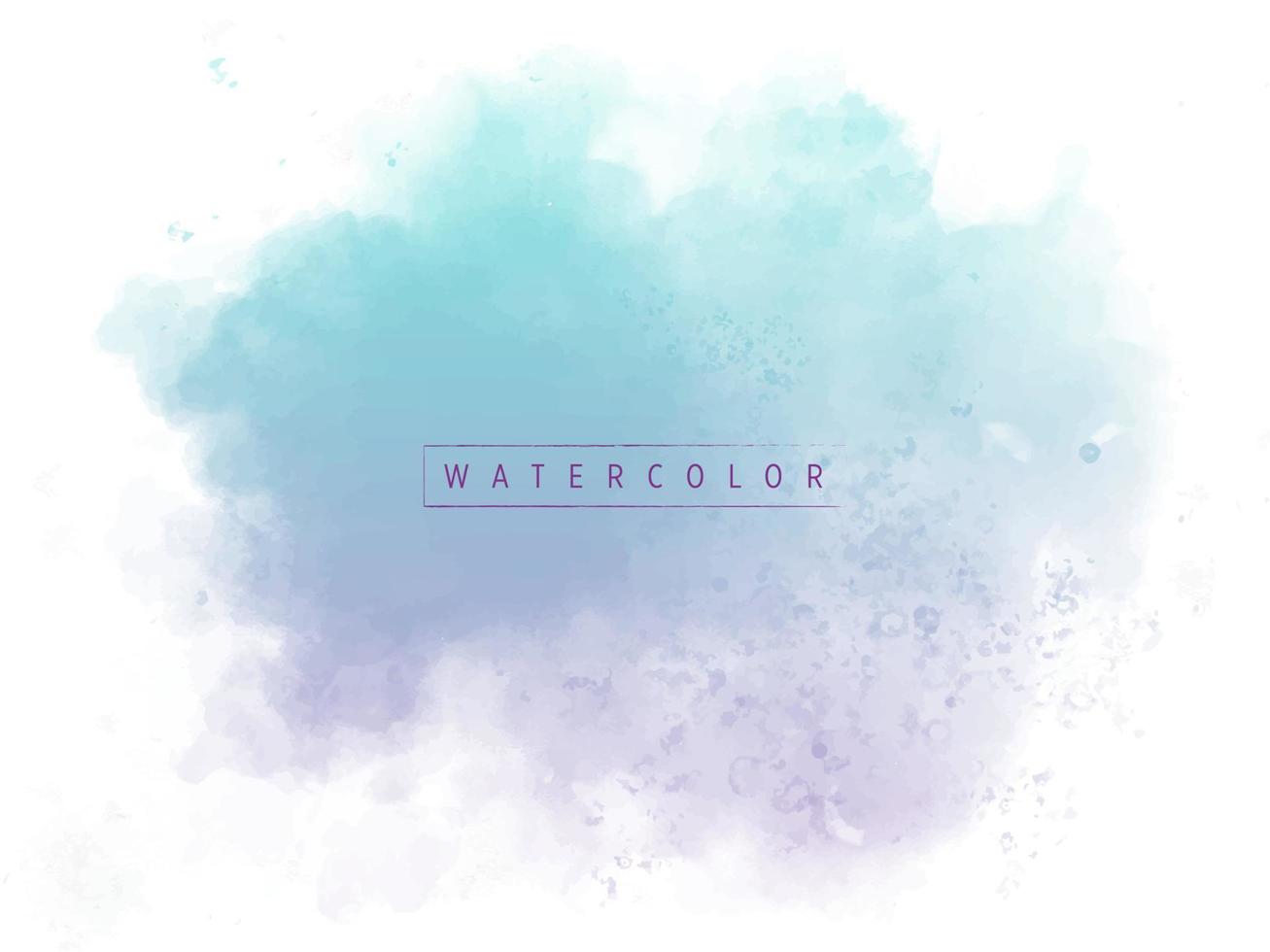 Soft colorful watercolor textured Illustration background vector