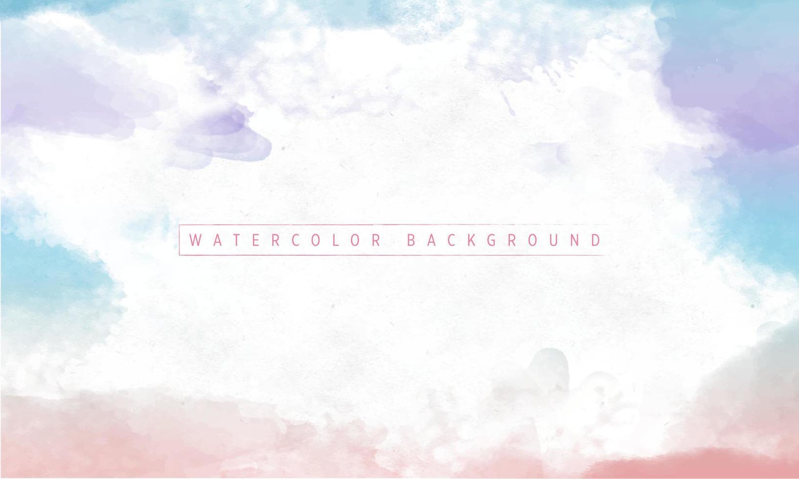 Soft colorful watercolor textured Illustration background vector