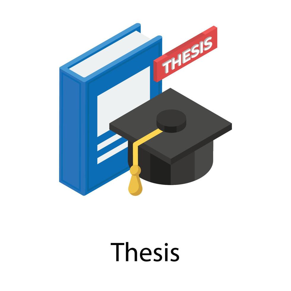 Trendy Thesis Concetgs vector