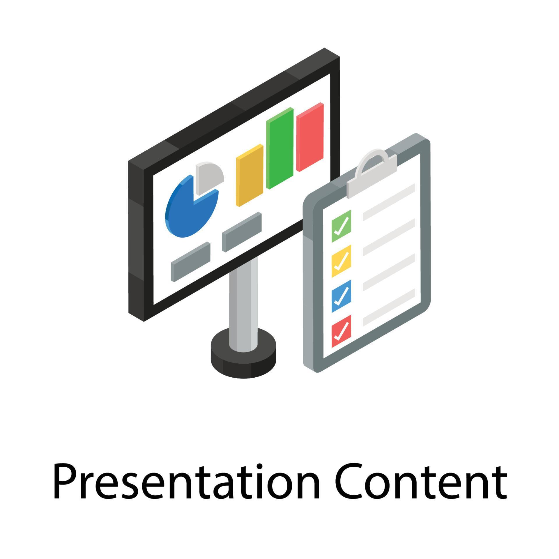 Presentation Content Concepts 5187080 Vector Art at Vecteezy