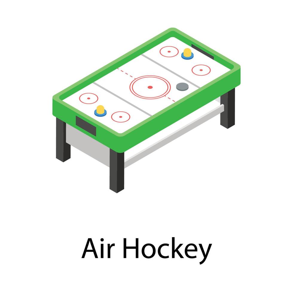 Air Hockey Concepts vector