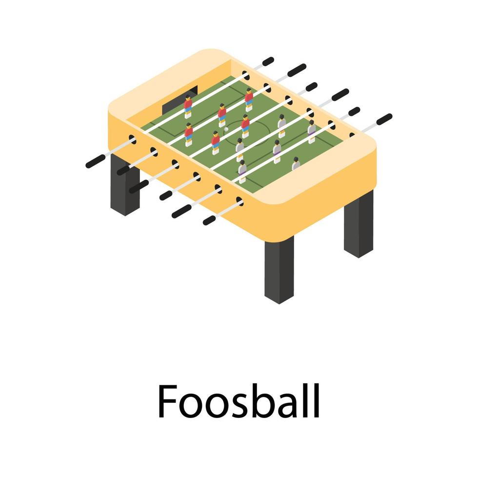 conceptos de futbolín de moda vector