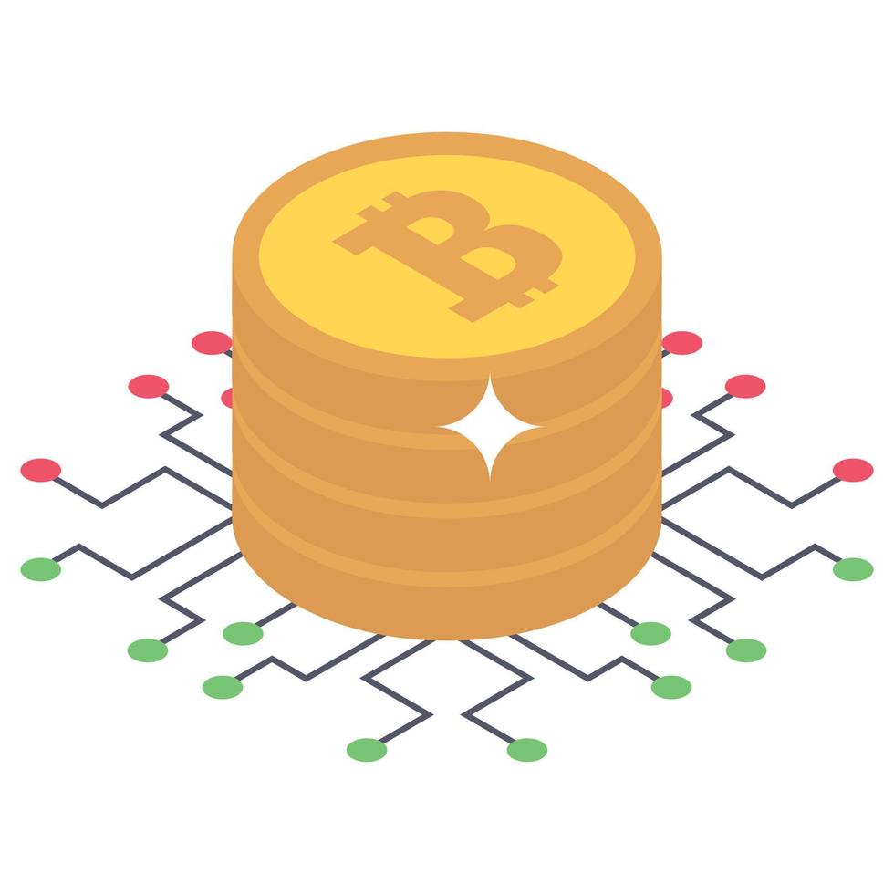 Bitcoin Network Concepts vector