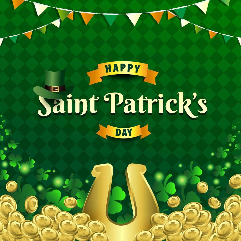 fondo feliz día de san patricio vector