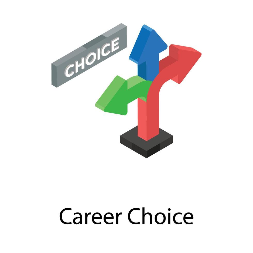 Career Choice Concepts vector