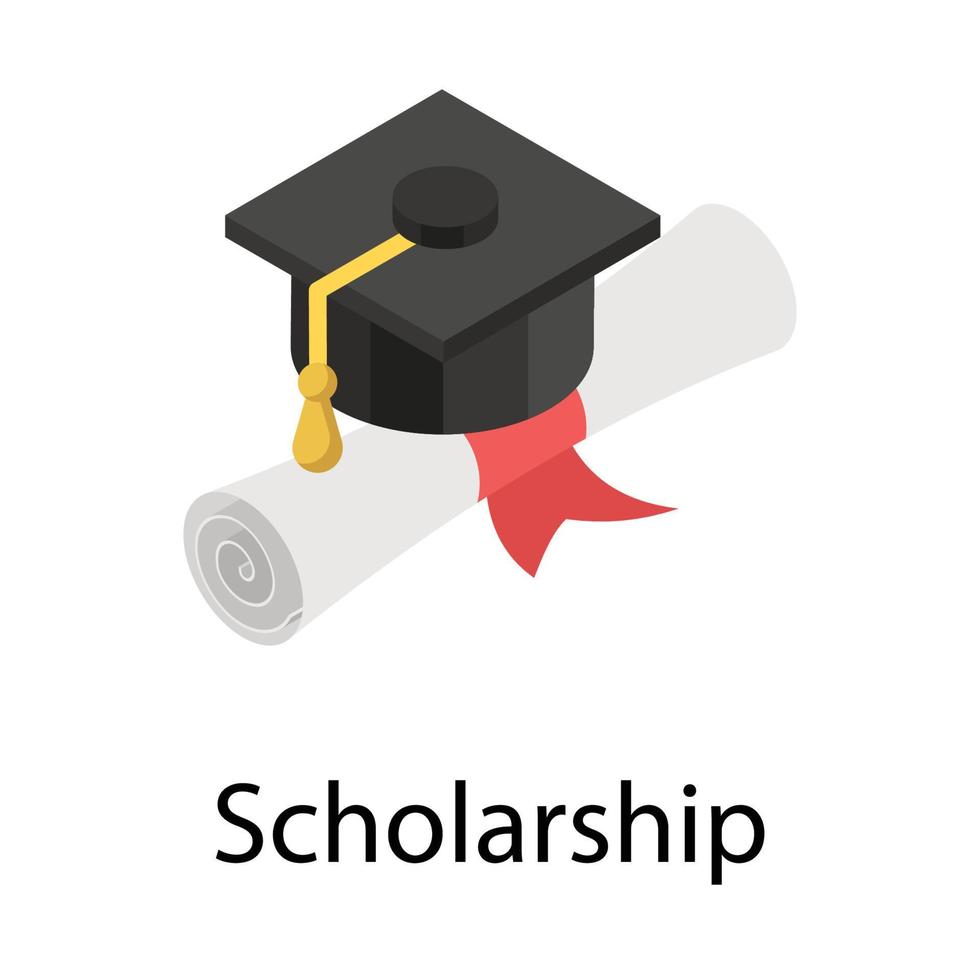 Trendy Scholarship Concepts vector