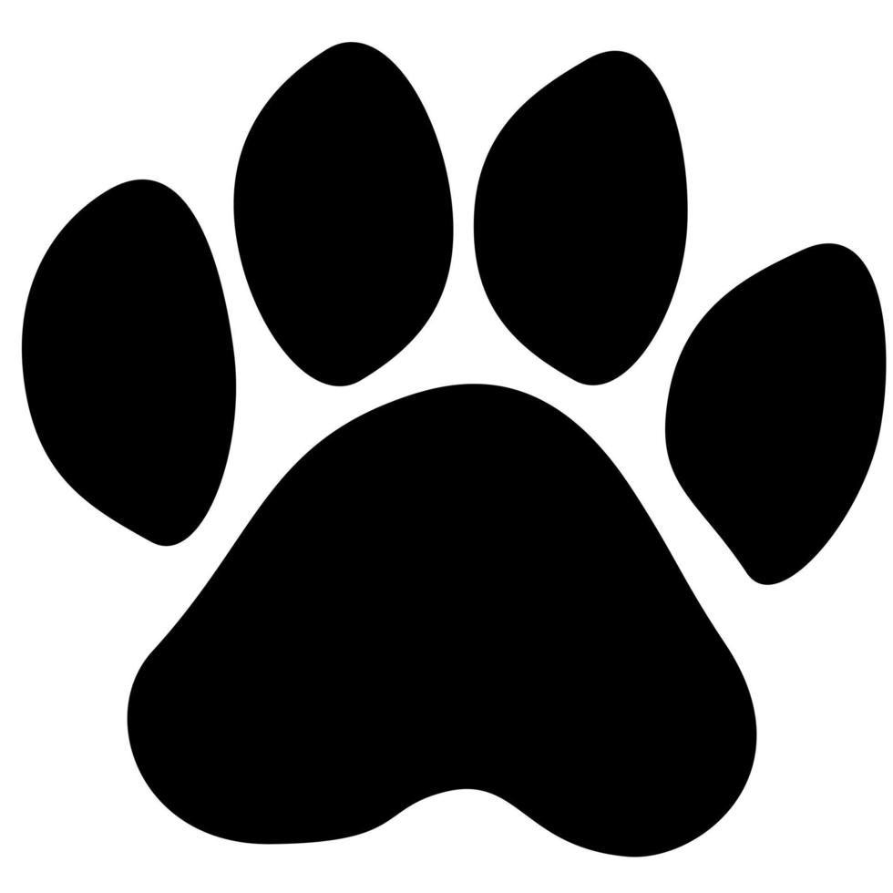 paw print icon vector