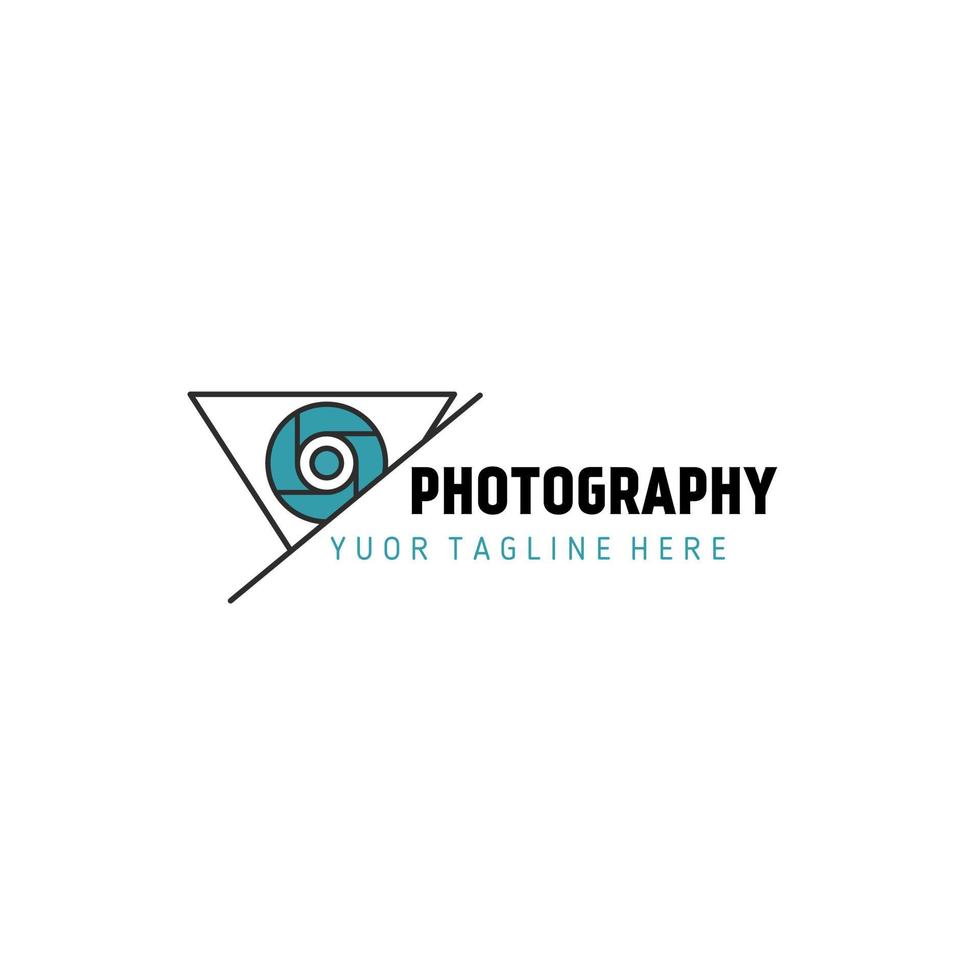 logo photography design with vintage style, cool logo design suitable for photographers, vector