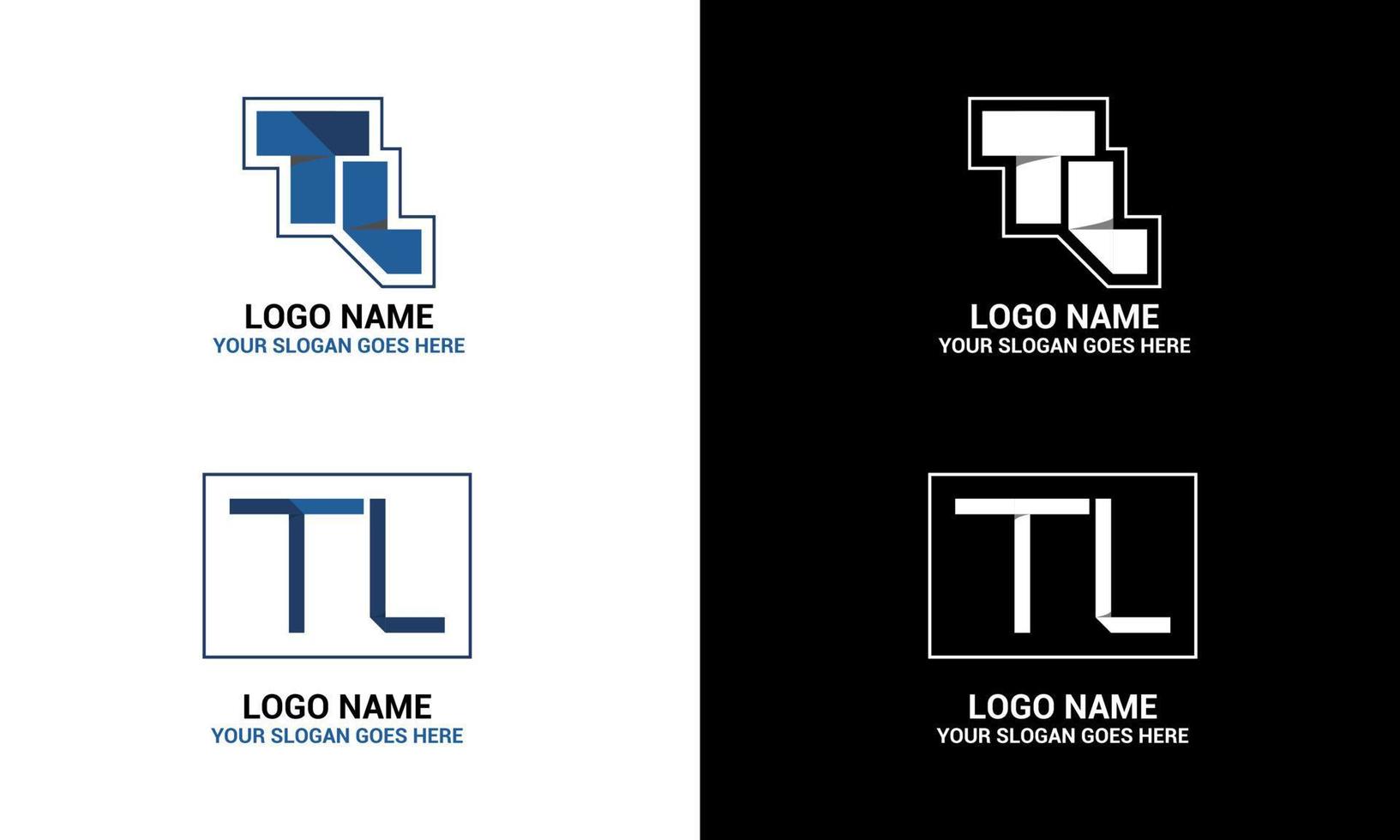 carta tl vector logo plantilla tecnología negocio