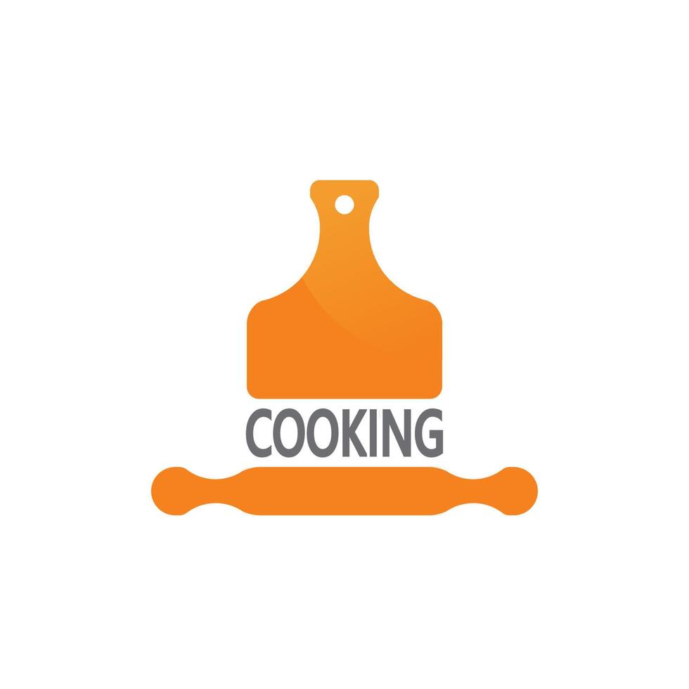 Cooking Logo Design Template Isolated On White Background vector