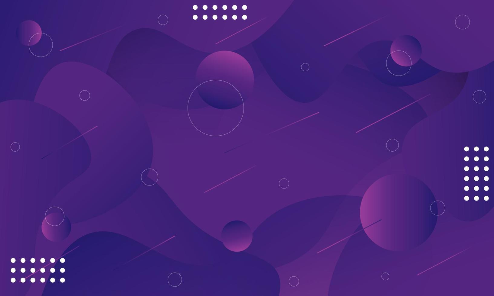 Dynamic shape composition. Background design with purple gradient vector