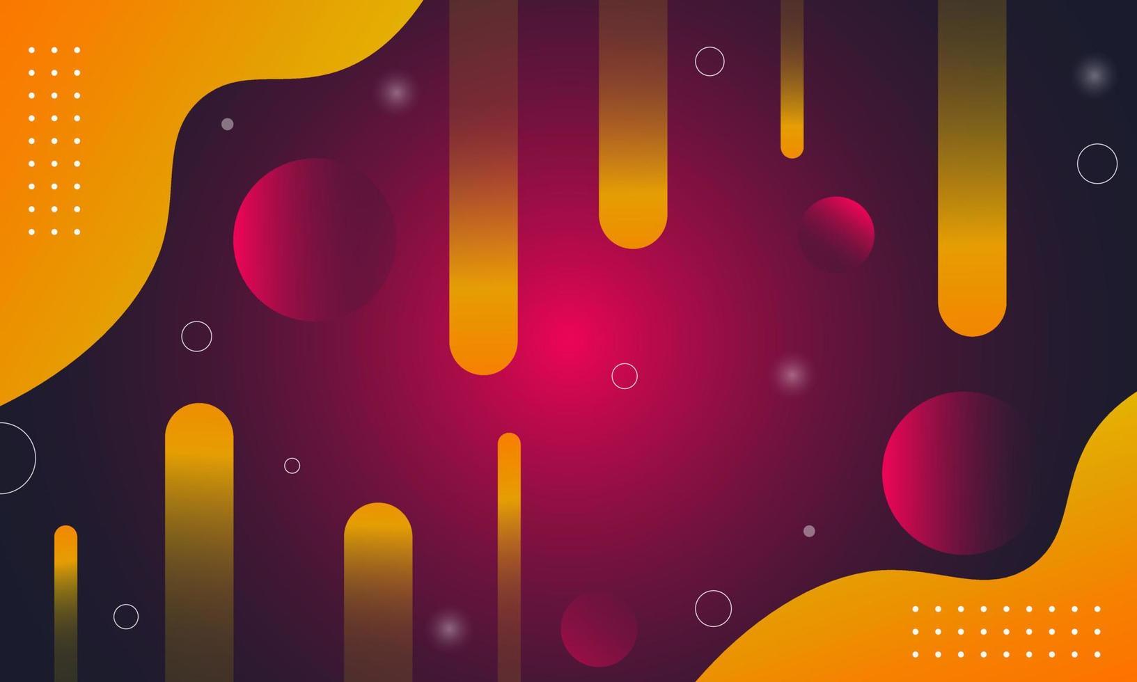 Wide and unique geometric background Simple shapes with modern gradient composition vector