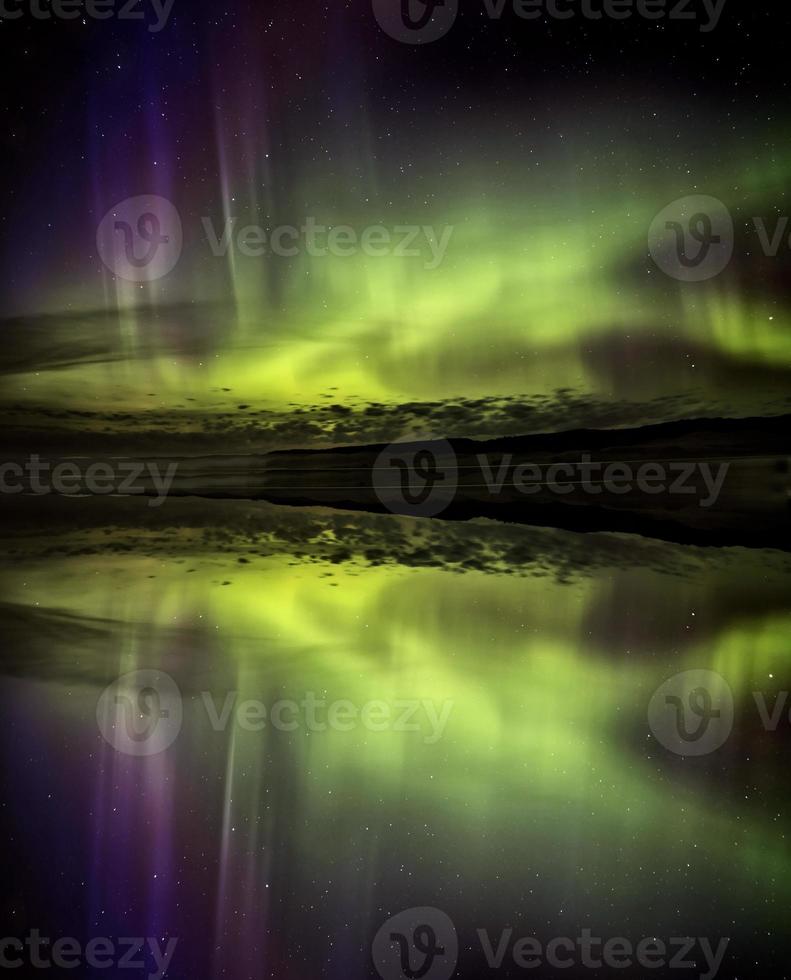 aurora boreal aurora reflejo foto