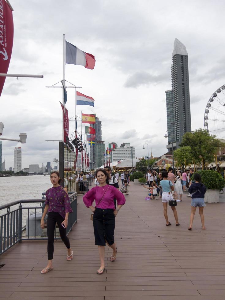 Asiatique BANGKOKTHAILAND16 AUGUST 2018 The tourists come to Bangkok to see the beautiful river. on 16 AUGUST 2018 in Thailand. photo